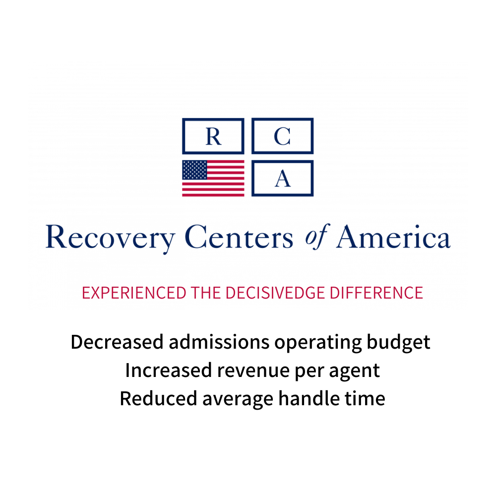 Recovery Centers of America (RCA) Experienced the DecisivEdge Difference Recovery Centers of America RCA enhanced their behavioral health organization with digital transformation