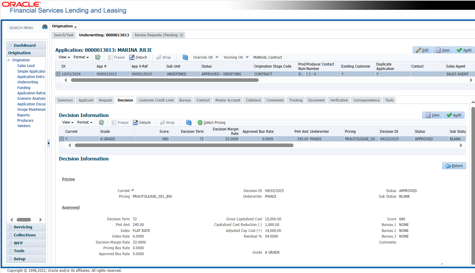 Loan Decisioning - Loan Origination Software