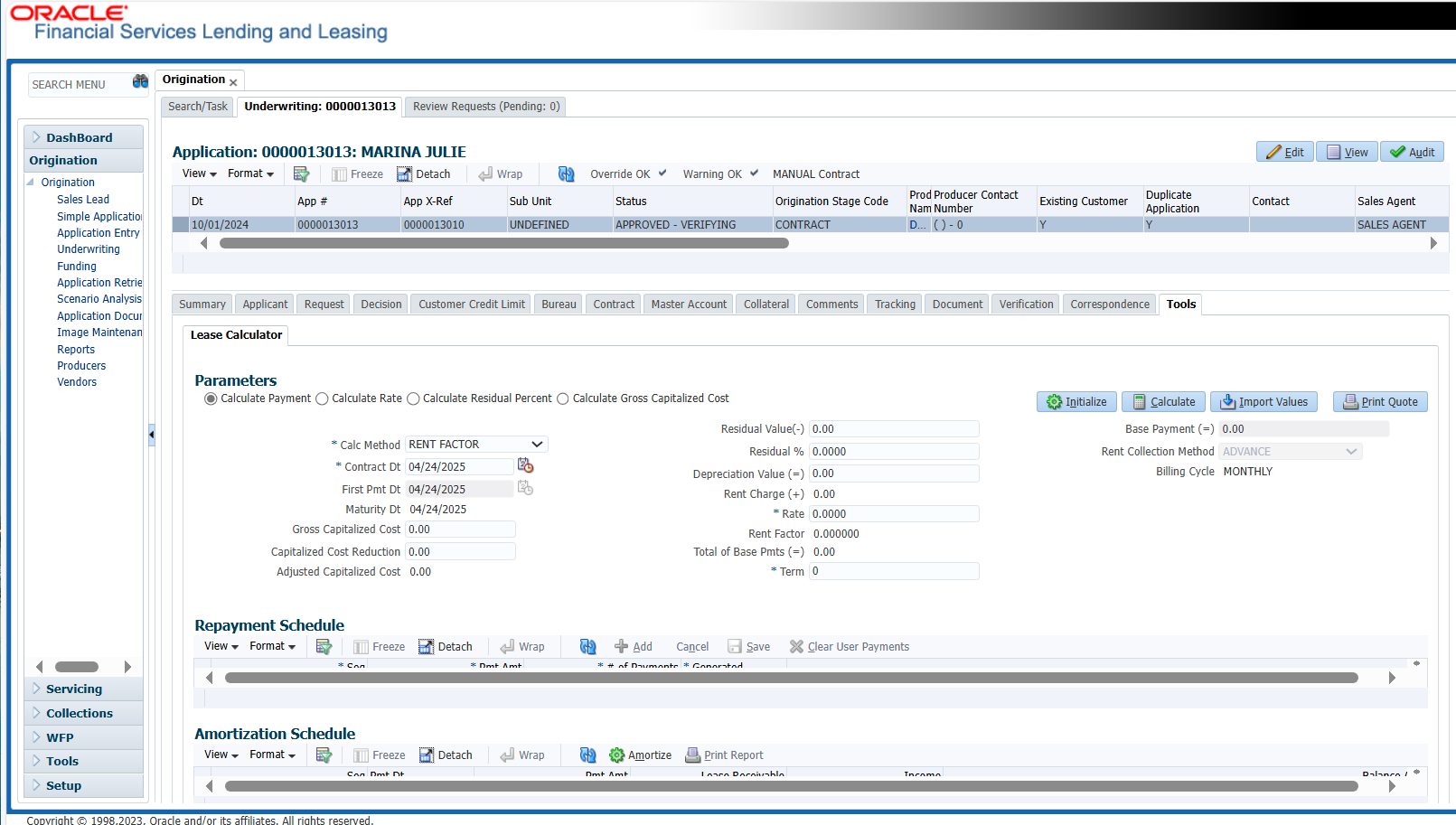 Lease Calculator - Loan Origination Software